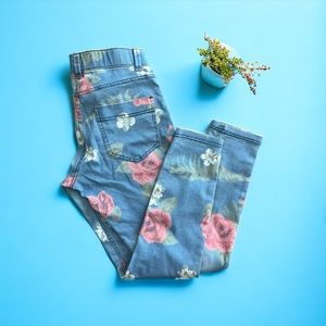 💖 Cropped Hue Floral Jeggings 💖